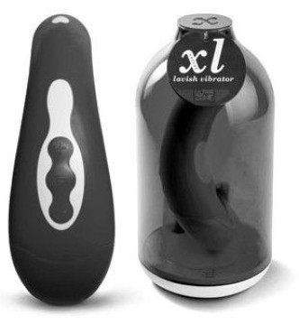 XL Lavish Vibrator Silk - Black